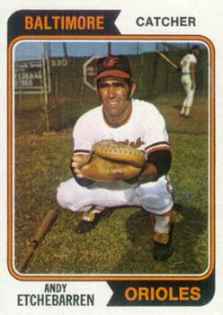 1974 Topps #488 Andy Etchebarren