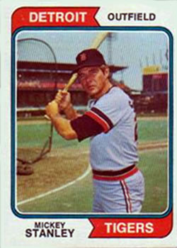 1974 Topps #530 Mickey Stanley