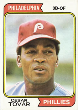 1974 Topps #538 Cesar Tovar