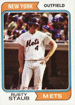 1974 Topps #629 Rusty Staub
