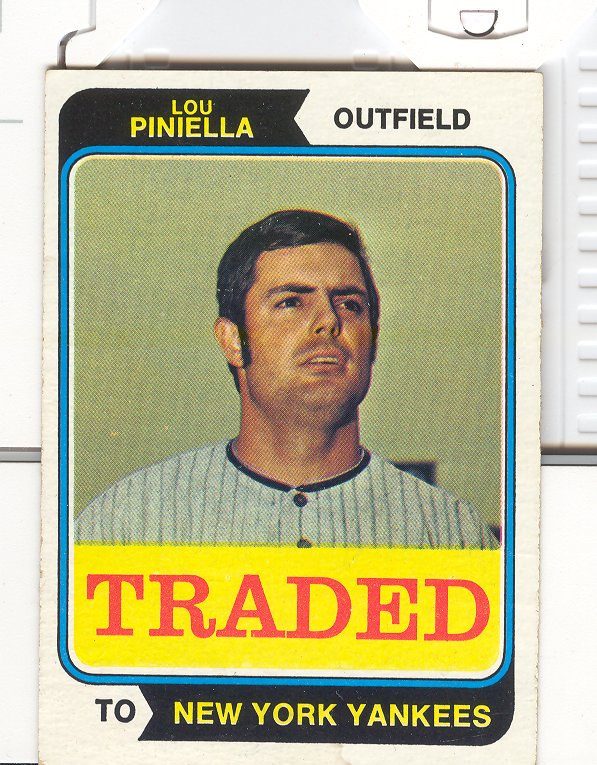 1974 Topps Traded #390T Lou Piniella
