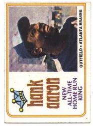 1974 O-Pee-Chee #1 Hank Aaron/Complete ML record