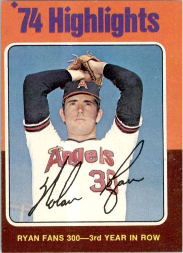 1975 Topps #5 Nolan Ryan HL/Fans 300 for/3rd Year in a Row