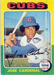 1975 Topps #15 Jose Cardenal
