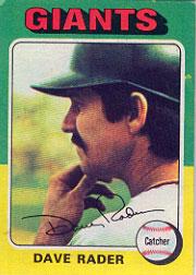 1975 Topps #31 Dave Rader
