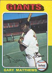 1975 Topps #79 Gary Matthews