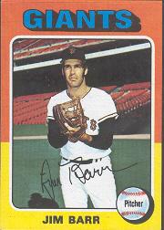 1975 Topps #107 Jim Barr