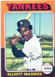 1975 Topps #113 Elliott Maddox