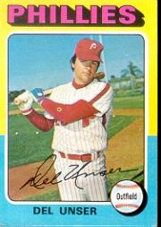 1975 Topps #138 Del Unser