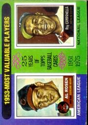 1975 Topps #191 Al Rosen/Roy Campanella MVP front image