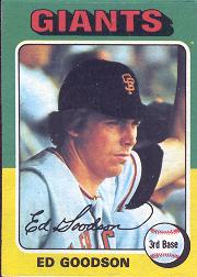 1975 Topps #322 Ed Goodson