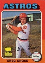 1975 Topps #334 Greg Gross RC