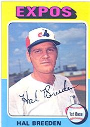 1975 Topps #341 Hal Breeden