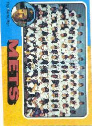 1975 Topps #421 New York Mets CL/Yogi Berra MG