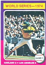 1975 Topps #461 World Series Game 1/Reggie Jackson