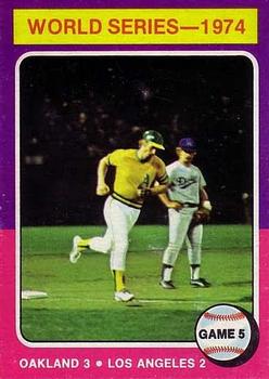 1975 Topps #465 World Series Game 5/Joe Rudi