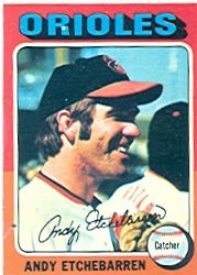 1975 Topps #583 Andy Etchebarren