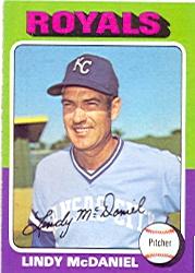 1975 Topps #652 Lindy McDaniel