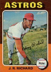 1975 Topps Mini #73 J.R. Richard