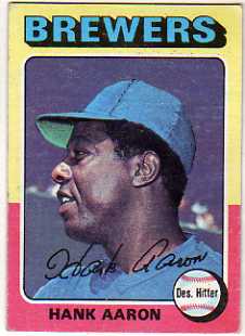 1975 Topps Mini #660 Hank Aaron