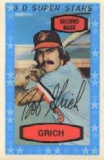 1975 Kellogg's #4A Bob Grich ERR Last Line of Bio Begins 1973 work