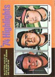 1975 O-Pee-Chee #7 S.Busby/Bosman/N.Ryan HL