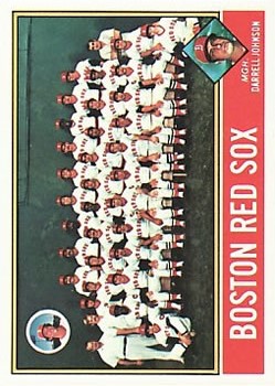 1976 Topps #118 Boston Red Sox CL/Darrell Johnson MG