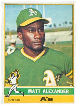 1976 Topps #382 Matt Alexander RC