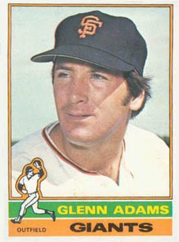 1976 Topps #389 Glenn Adams RC