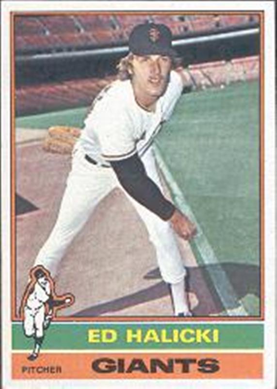 1976 Topps #423 Ed Halicki