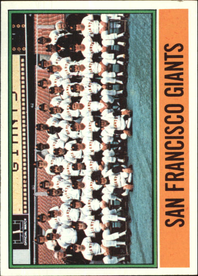 1976 Topps #443 San Francisco Giants CL/(No Manager on front