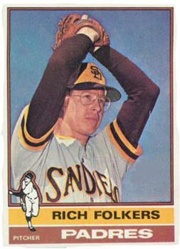 1976 Topps #611 Rich Folkers