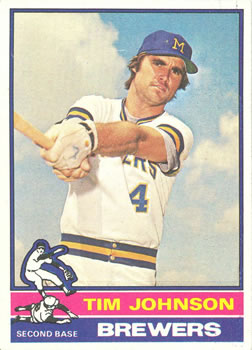 1976 Topps #613 Tim Johnson