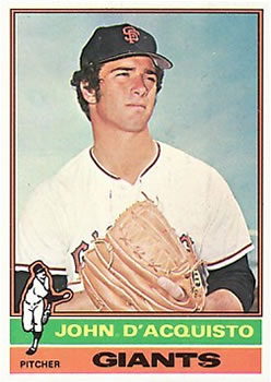 1976 Topps #628 John D'Acquisto