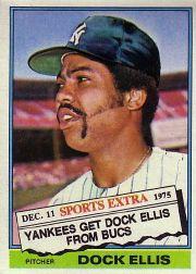 1976 Topps Traded #528T Dock Ellis