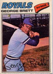 1977 Topps Cloth Stickers #7 George Brett