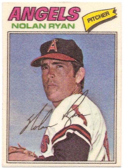 1977 Topps Cloth Stickers #40 Nolan Ryan SP
