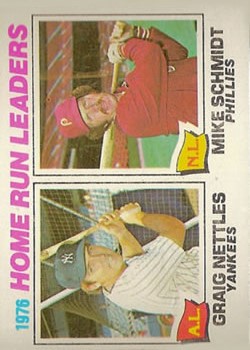 1977 Topps #2 Home Run Leaders/Graig Nettles/Mike Schmidt