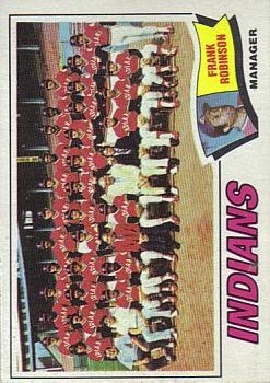1977 Topps #18 Cleveland Indians CL/Frank Robinson MG