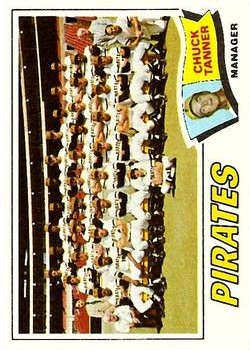 1977 Topps #354 Pittsburgh Pirates CL/Chuck Tanner MG