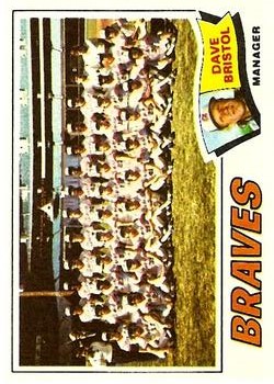 1977 Topps #442 Atlanta Braves CL/Dave Bristol MG