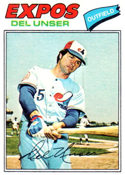 1977 Topps #471 Del Unser