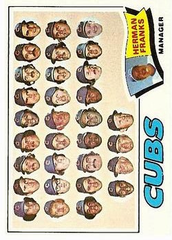 1977 Topps #518 Chicago Cubs CL/Herman Franks MG