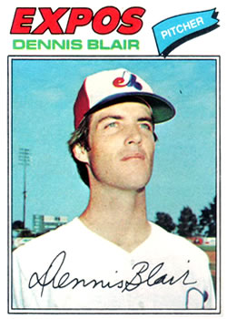 1977 Topps #593 Dennis Blair