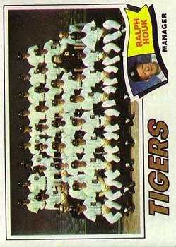 1977 Topps #621 Detroit Tigers CL/Ralph Houk MG