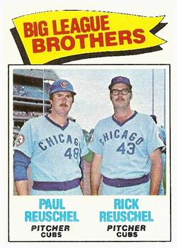 1977 Topps #634 Brothers/Paul Reuschel/Rick Reuschel UER/(Photos switched)