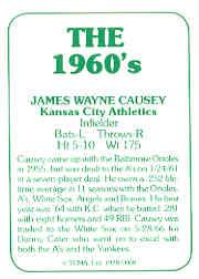1978 TCMA 60'S I #8 Wayne Causey back image