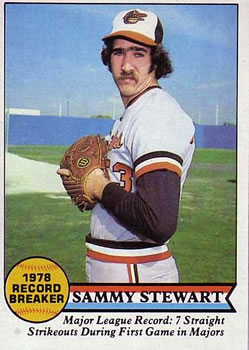 1979 Topps #206 Sammy Stewart RB