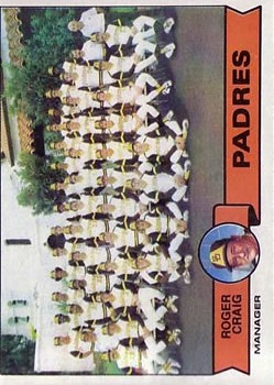 1979 Topps #479 San Diego Padres CL/Roger Craig MG