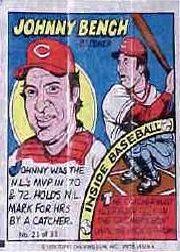 1979 Topps Comics #21 Johnny Bench